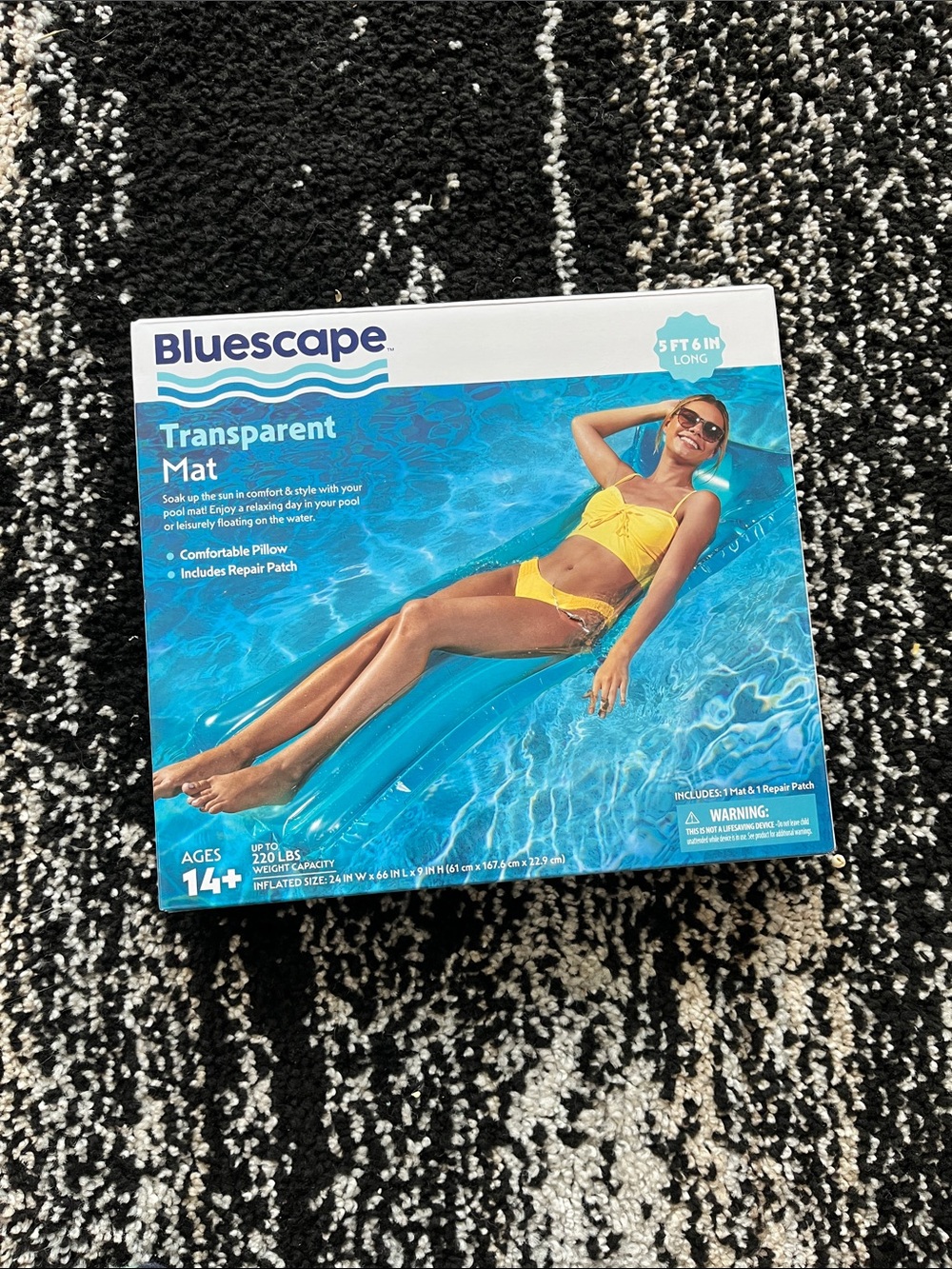 Transparent Swim Mat - Yellow